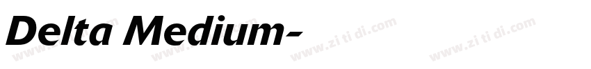 Delta Medium字体转换